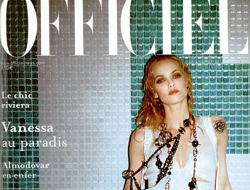Vanessa Paradis on the cover of L'OFFICIEL.