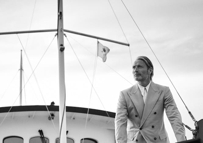 yacht coat formal wear suit jacket adult male man person blazer