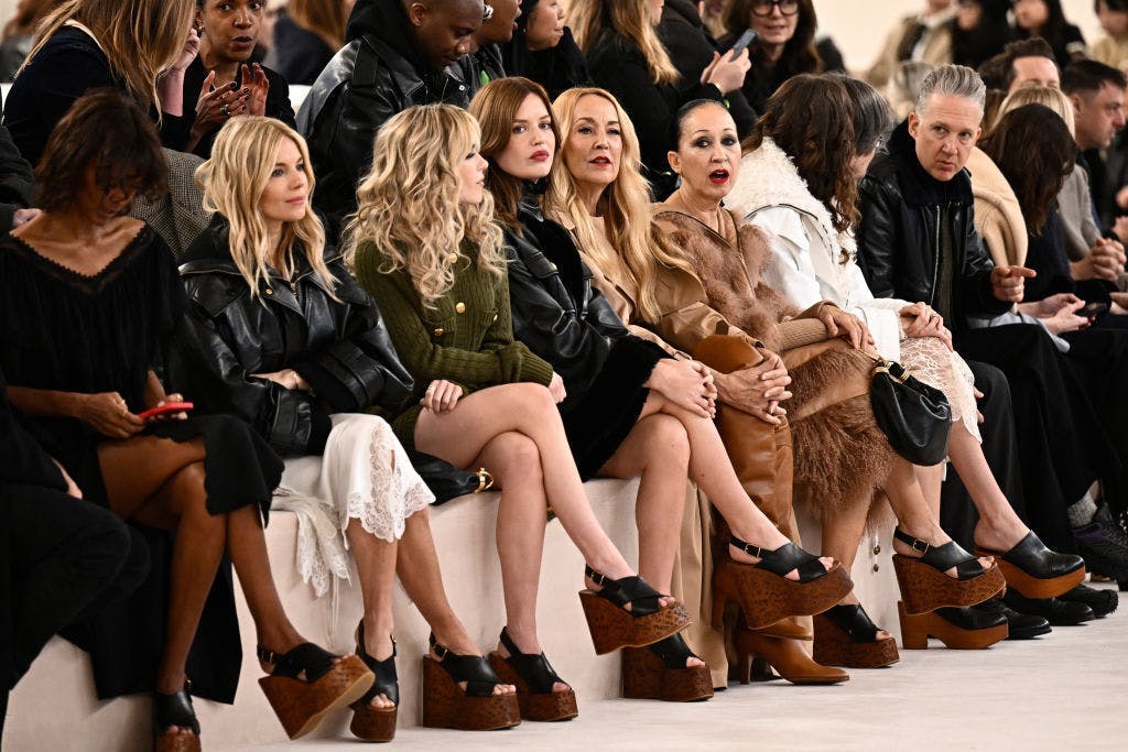 Front row at Chloé Fall/Winter 2024 show. Photo courtesy of Getty Images.
