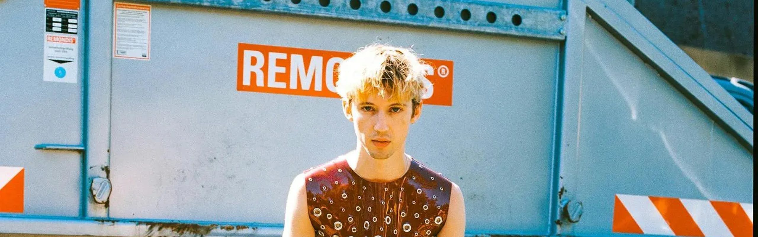 Troye Sivan wearing Paco Rabanne Spring/Summer 2023. Photo Courtesy of Capitol Records, LLC.